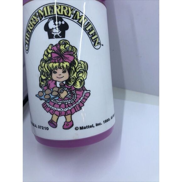 Cherry,Merry,Muffin`1988`Mattel Inc-Plastic Thermos`Without SipTop. VTG. Read - Picture 8 of 14